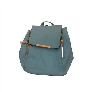 Blue backpack purse